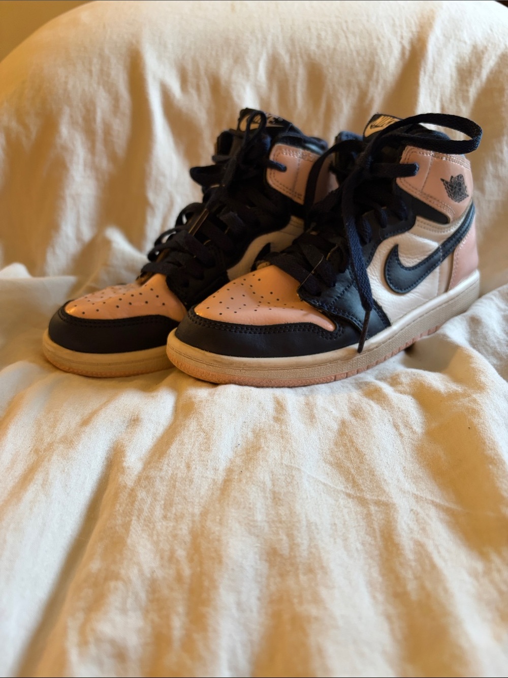 Nike Kids High-Top Sneakers - Pink & Black